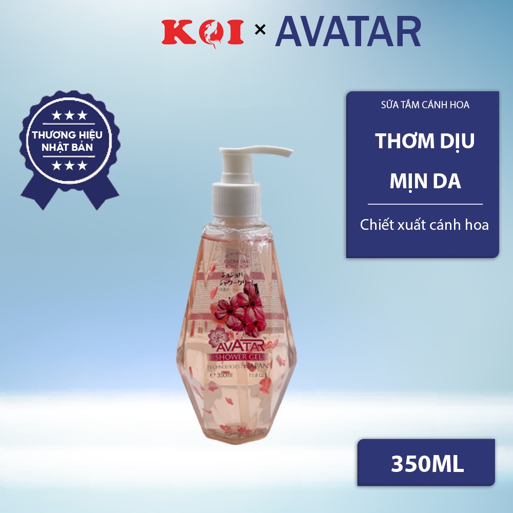 Sữa tắm nước hoa Avatar Jojoba Nhật Bản chiết xuất hoa anh đào 900ml