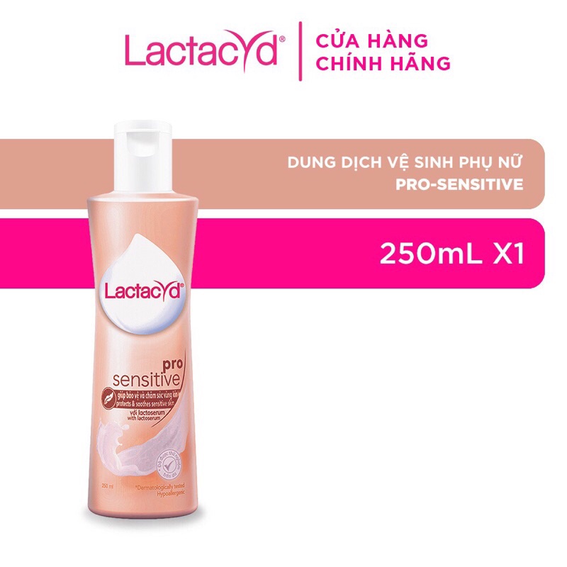 Dung Dịch Vệ Sinh Phụ Nữ Lactacyd Pro Sensitive Cho Làm Da Nhạy Cảm