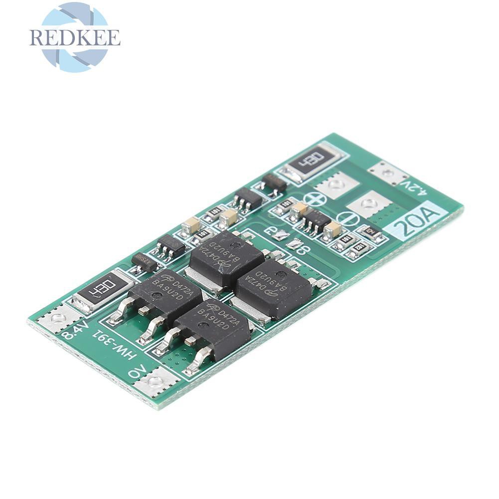 Bảng Mạch Bảo Vệ Pin Lithium Redkee 2s 20a Bms 7.4v 8.4v 18650