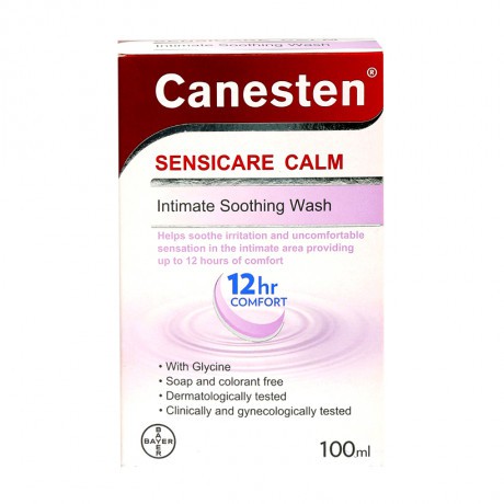 Nước rửa phụ khoa dịu nhẹ Canesten Sensicare Calm 100ml