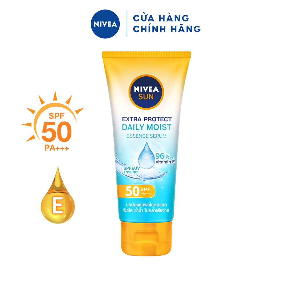 Serum chống nắng &amp; dưỡng thể toàn thân NIVEA Dưỡng ẩm vượt trội SPF50, PA+++ 86090