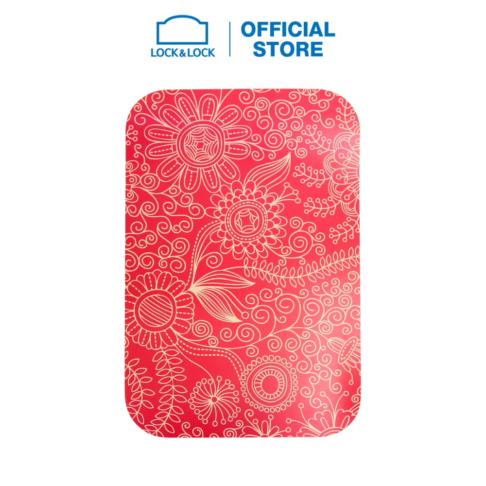 Bộ 2 tấm lót bàn ăn Lock&Lock P&Q bằng nhựa họa tiết hoa văn, 28*42cm - P-00187