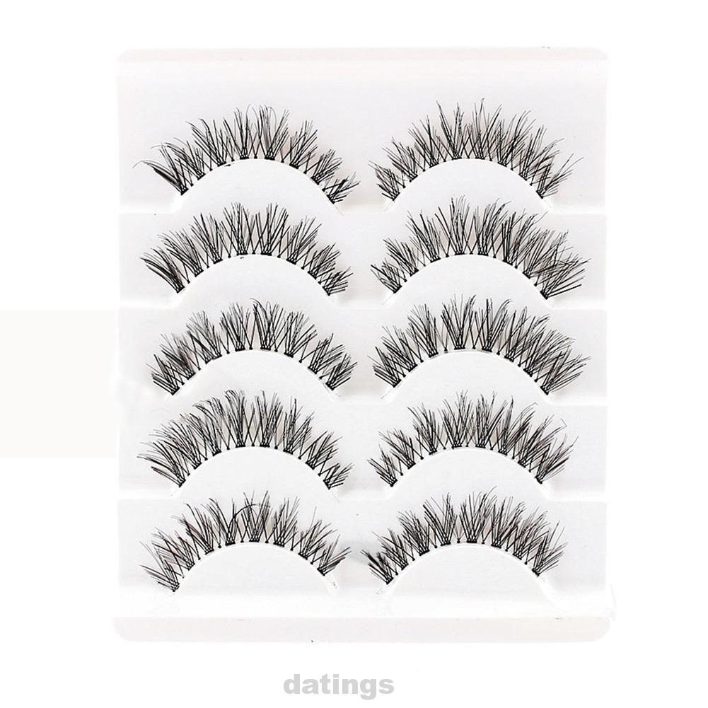 (Hàng Mới Về) Set 5 Cặp Lông Mi Giả Màu Đen Tự Nhiên | BigBuy360 - bigbuy360.vn