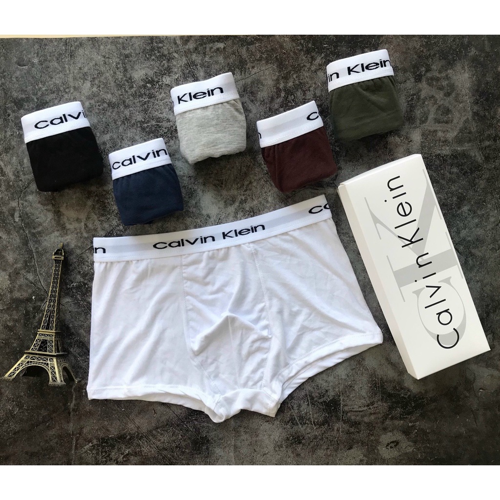 Quần sịp nam CK, hộp 3 chiếc chất liệu 100% cotton, Sịp đùi