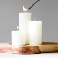 Nến trụ tròn không mùi D5H8 Miss Candle FTRAMART NQM6217 5 x 8 cm (Lựa chọn màu)