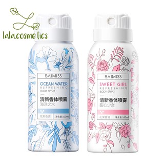 Xịt nách xịt khử mùi cơ thể BAIMISS Refreshing Body Spray 100ml
