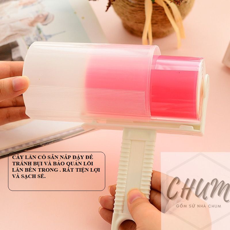Cây lăn bụi gel silicon tái sử dụng nhiều lần