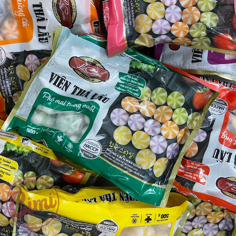 Viên Thả Lẩu Lacusina 500g - Bánh bao nhân trứng cá - Bếp Nhà CIMI