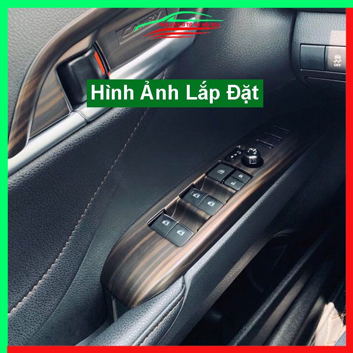 Ốp nội thất cho xe ô tô Camry 2019-2020 vân gỗ bảo vệ chống trầy xước và làm đẹp xe