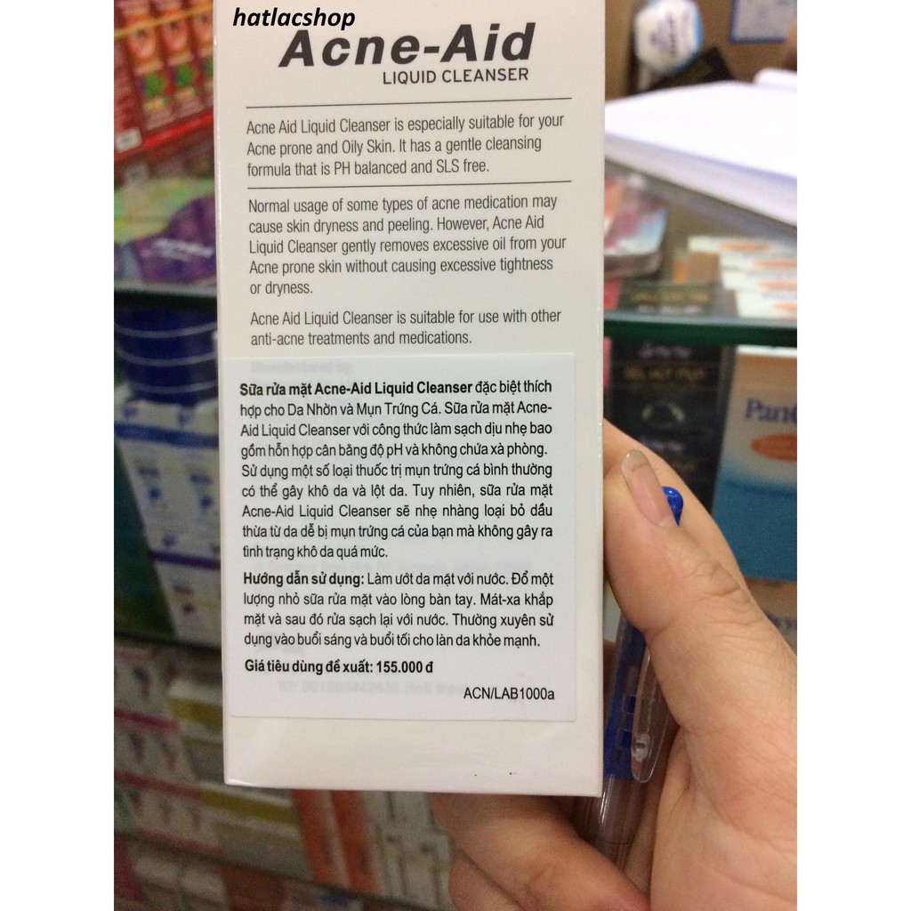 Sửa rửa mặt Acne Aid 100ml