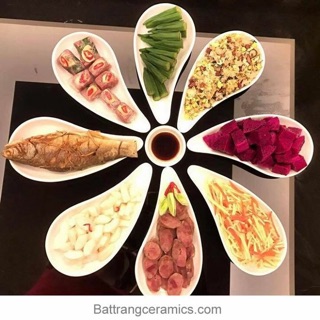 Bộ đĩa đựng thức ăn