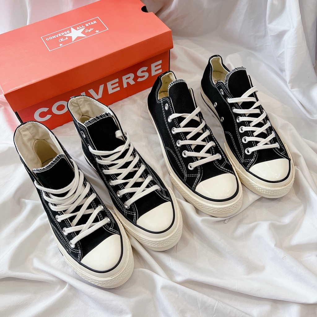 Giày Thể Thao Nam Nữ Kiên CV 1970S Đen, Sneaker Mũi Bóng