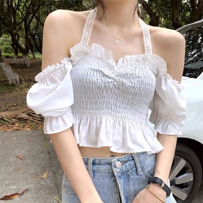 ÁO NHÚN BÈO PHỐI DÂY REN