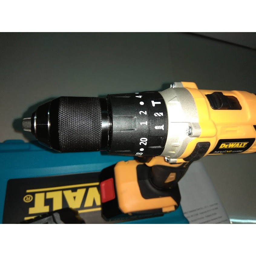 Máy khoan pin búa Dewalt Dcd700 36Vmax, Made in Thái lan, đầu kẹp mũi khoan 13mm, khoan bê tông khỏe