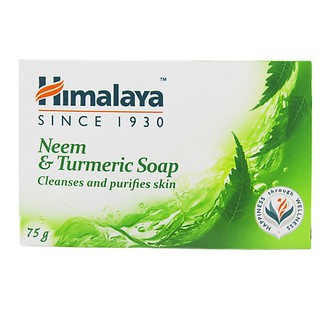 Xà phòng loại bỏ sạch mụn lưng Himalaya neem và nghệ tây 75g