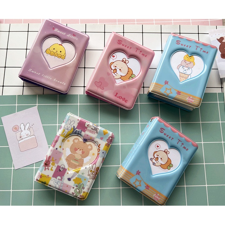 Album Ảnh 3 Inch 40 Ngăn Đựng Thẻ Phong Cách Hàn Quốc
