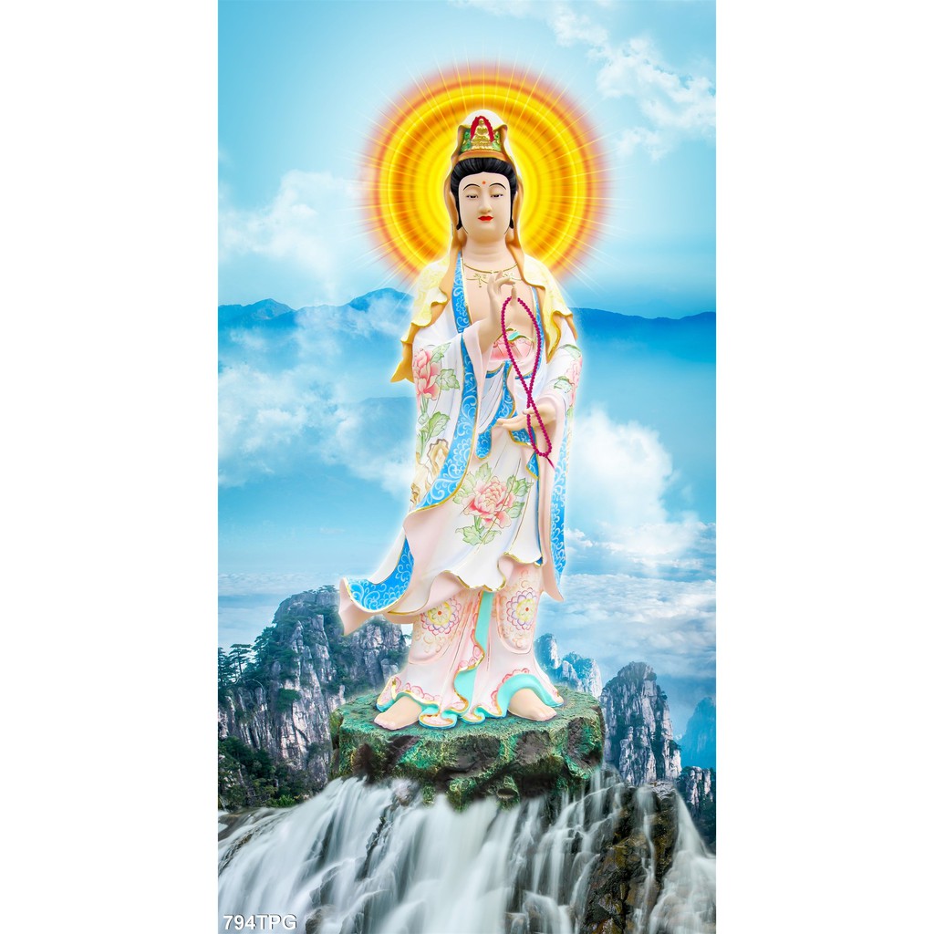 TRANH DÁN TƯỜNG HÌNH PHẬT, TRANH DÁN PHÒNG THỜ, TRANH QUAN ÂM, TRANH THỜ PHẬT