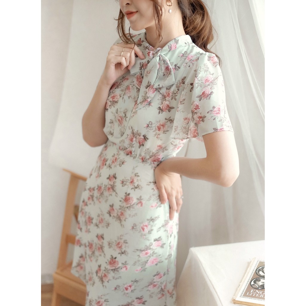 Đầm voan Jolie Blue