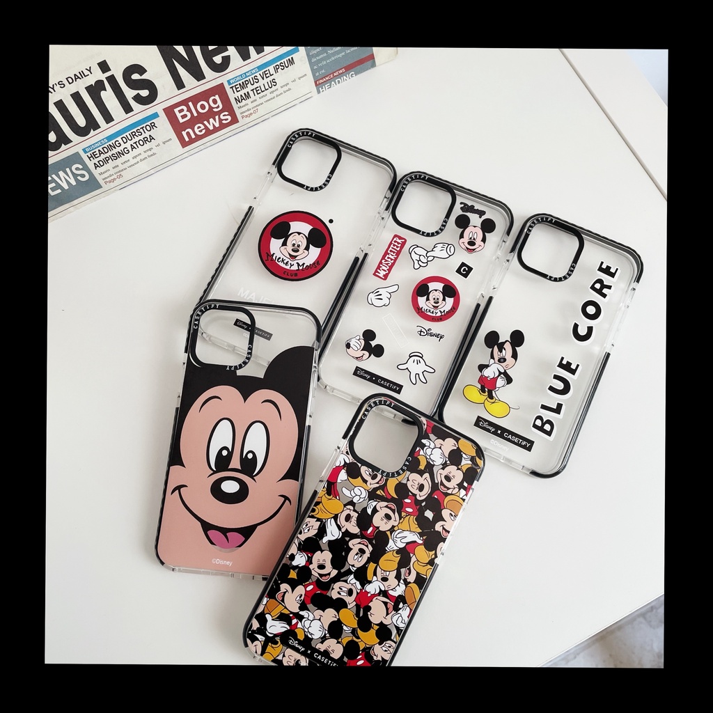 Ốp Điện Thoại Chống Sốc In Hình Chuột mickey Hoạt Hình Vui Nhộn Có Khung Bảo Vệ Toàn Diện
