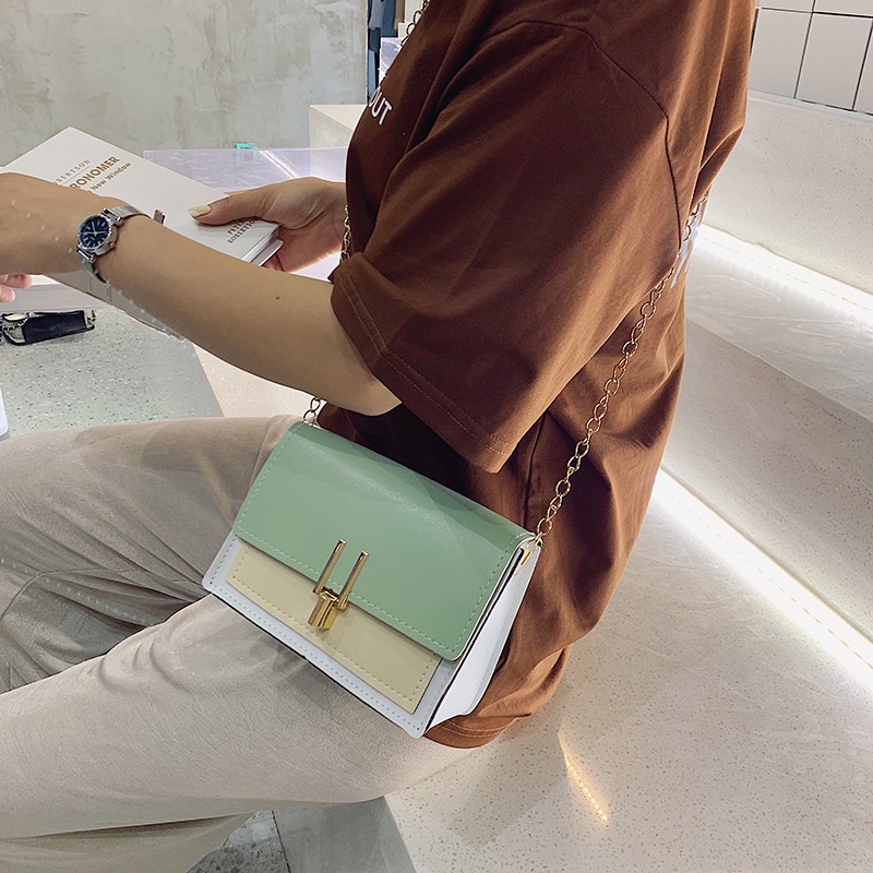 Túi Đeo Chéo Vuông Có Khóa Thời Trang Cho Nữ FT7022