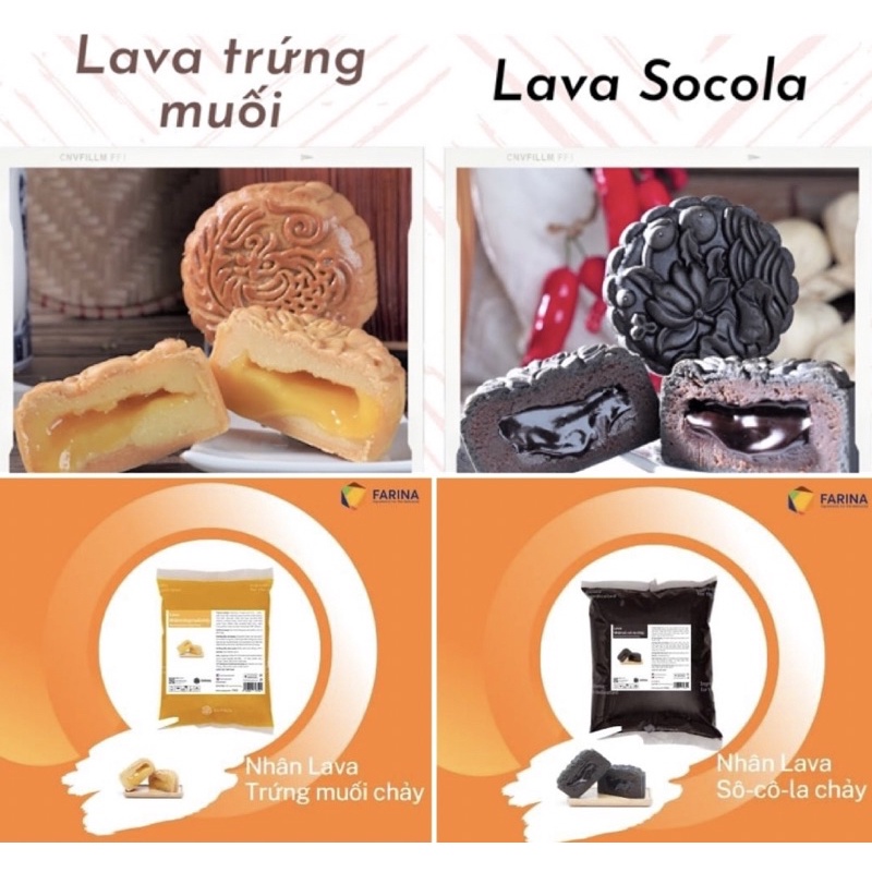 Nhân bánh Lava chảy Farina 500g