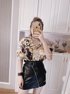 Áo sơ mi hoạ tiết gucci