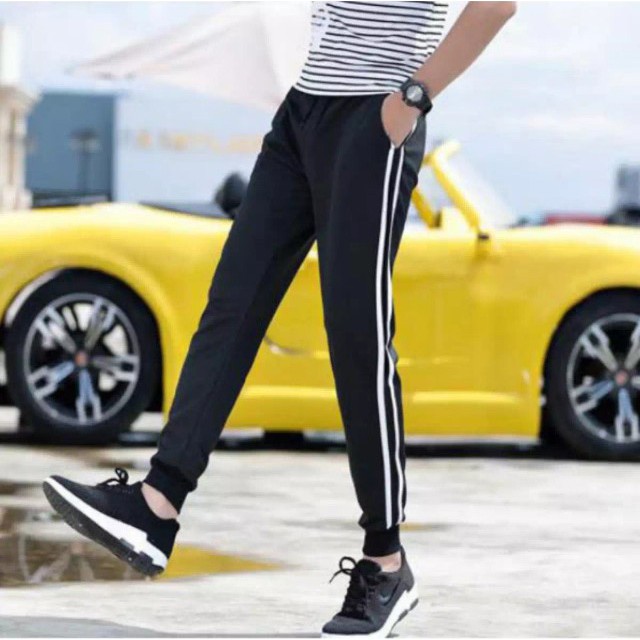 Quần jogger nam viền 2 sọc