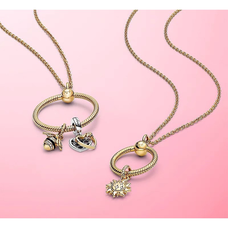 charm pan treo honey tim vàng trắng bạc s925 cao cấp