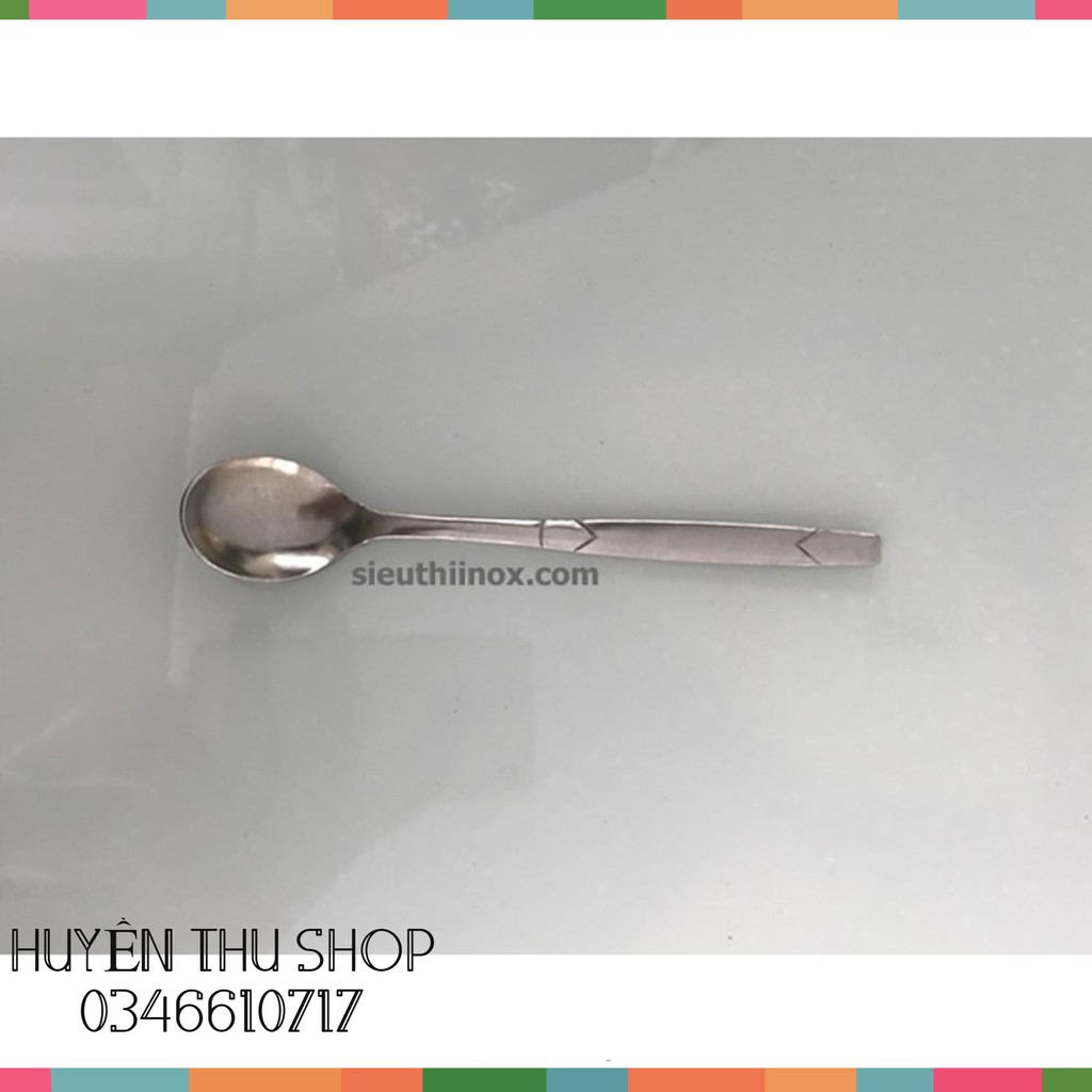 Combo 5 thìa cà phê inox dày đẹp cán V