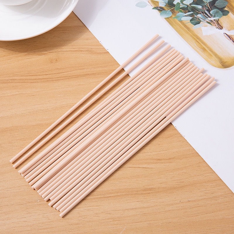 Que khuếch tán tinh dầu thơm phòng set 5 que kích thước ngắn trung dài 10, 20, 25cm x 4mm Citta vn