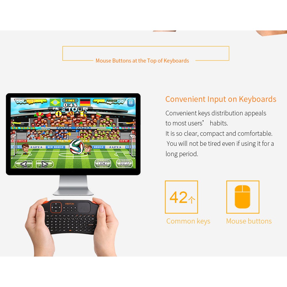 English 2.4GHz Wireless Keyboard Air Mouse Remote Control With Fouchpad