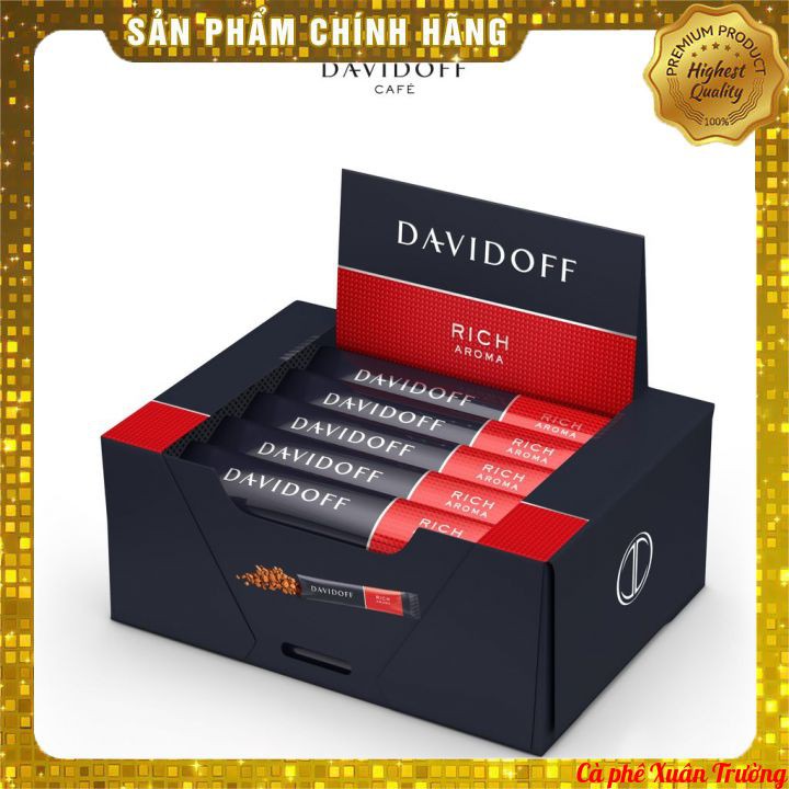 Cà phê hòa tan Davidoff vị Rich Aroma hộp giấy 45gr (25 sticks)