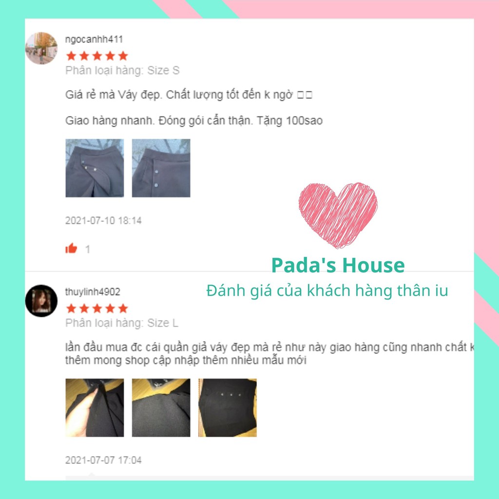 Quần giả váy chữ A đính cúc, quần váy đen, co giãn, trẻ trung [CV1] | BigBuy360 - bigbuy360.vn