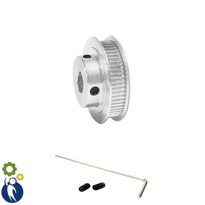 Pulley Trục 6mm - 60 Răng, dùng dây đai 2gt-6mm