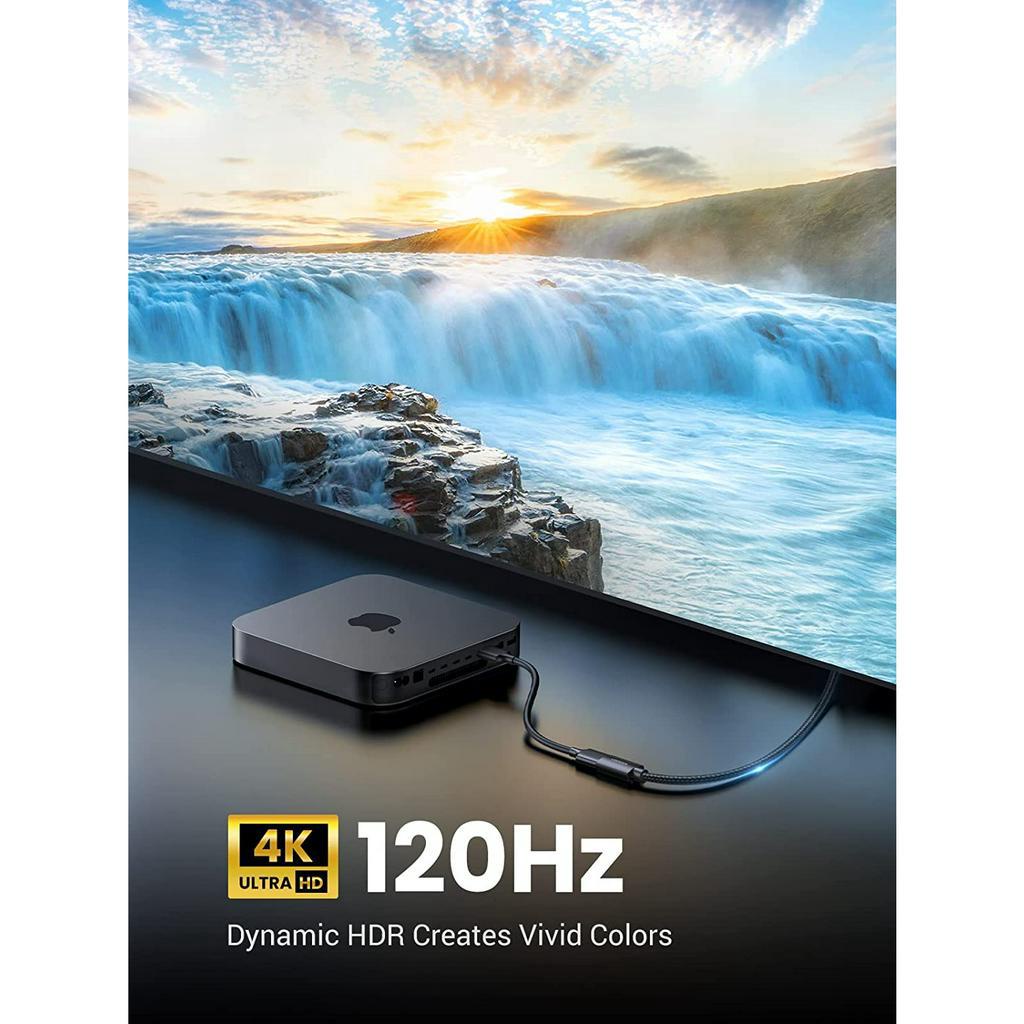 Cáp nối dài HDMI 2.1 UGREEN 40400 40447 40450 HD151 (HD 2.1 support 8k@60Hz 4K@120Hz eARC) Chính Hãng