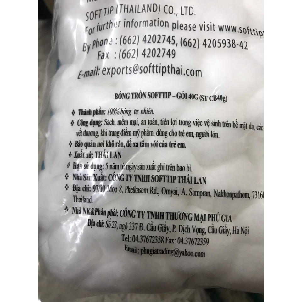 Bông bịt tai, nhét tai cho mẹ sau sinh Softtip gói 40g