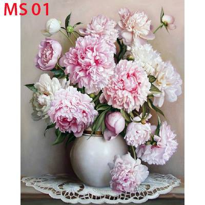 Tranh Sơn Dầu Số Hoá Tự Vẽ DIY - MS01 40x50cm có khung