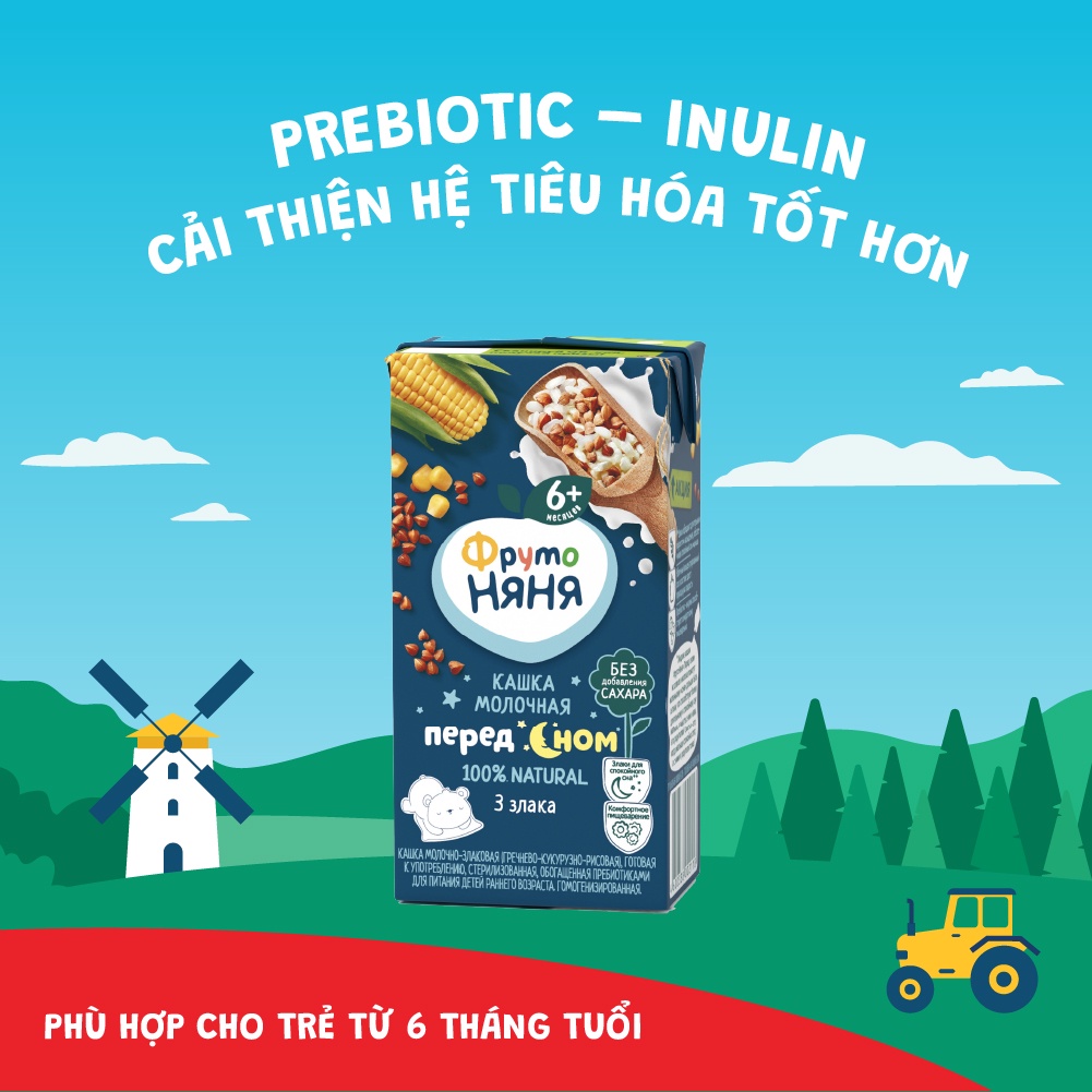 Sữa đêm ngũ cốc Fruto Nyanya 200ml