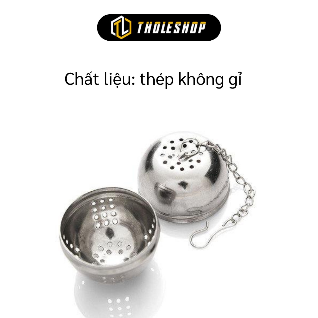 Lọc Xác Trà - Dụng Cụ Lọc Trà Inox Hình Cầu Chịu Nhiệt, Chống Gỉ 8571