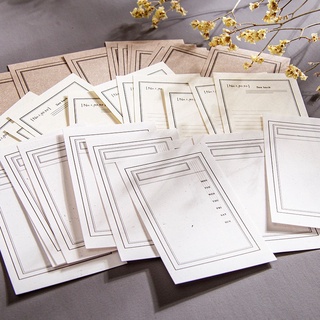 Set 30 giấy note/ giấy nền Letter garden