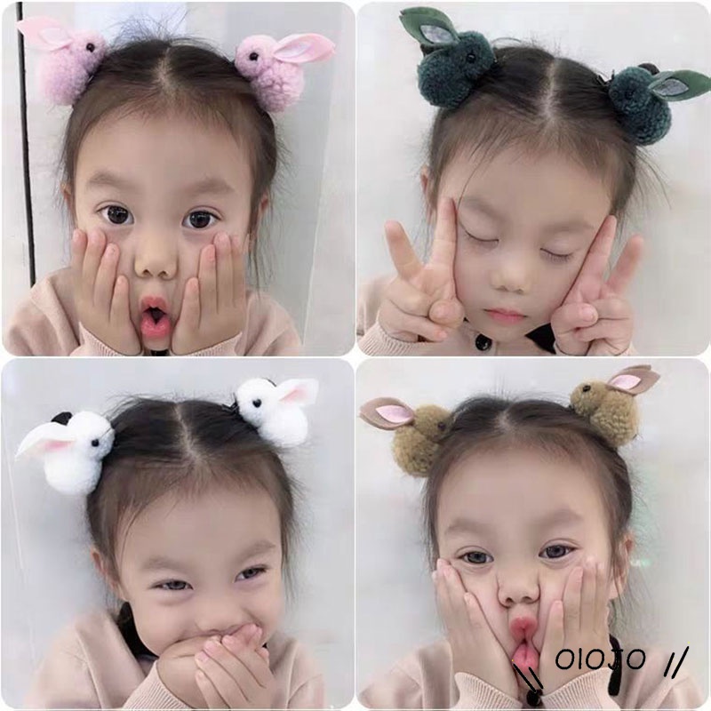 Kẹp tóc hình thỏ hoạt hình phong cách Hàn Quốc dễ thương cho nữ