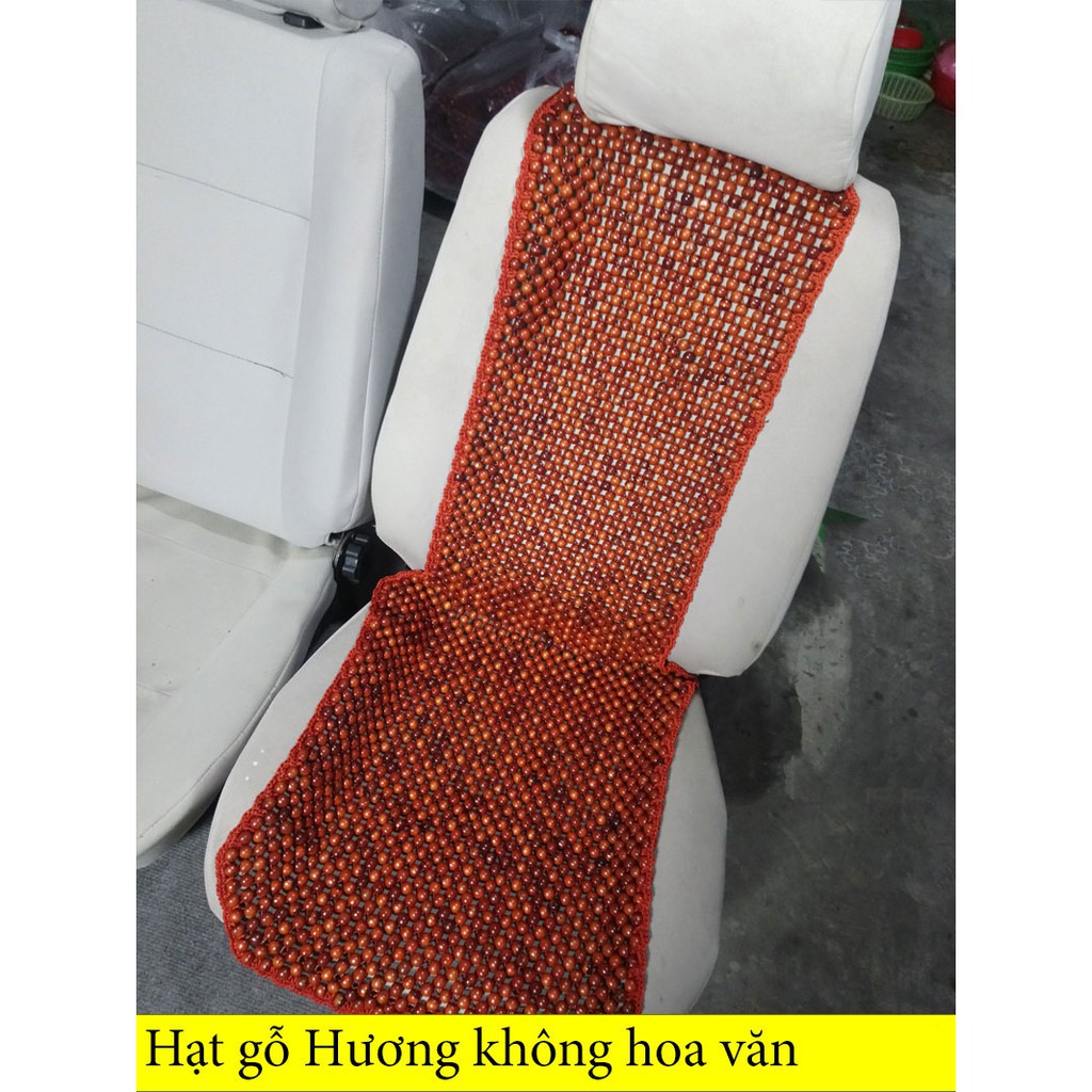 Lót ghế ô tô hạt gỗ [FREESHIP] hàng chọn lọc hạt đều Đan Viền cao cấp