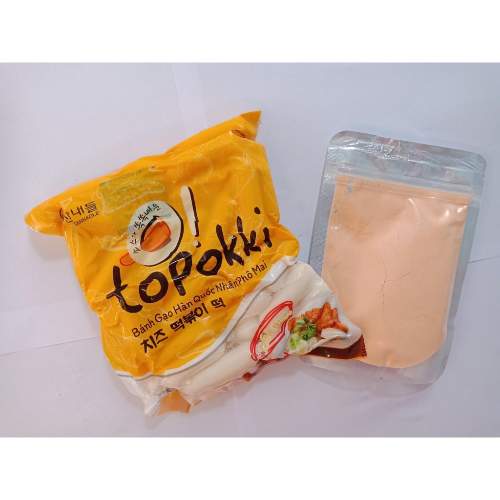 Comno bánh gạo nhân phô mai ( 500g bánh gạo phô mai, 100g bột phô mai)