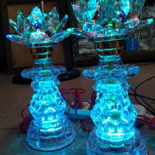 Bộ Đèn Thờ Sen Pha Lê Cao Cấp 279308
