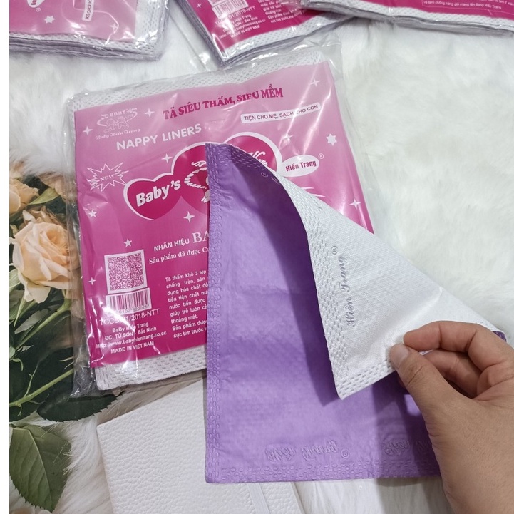 Lót phân xu tím cho bé bịch đại(14-15 miếng)