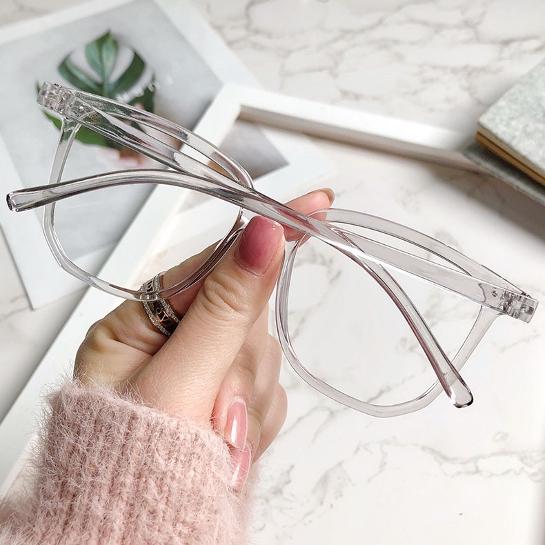 Mắt kính giả cận nam nữ gọng vuông đổi màu chống ánh sáng xanh, kính mát thời trang đẹp siêu nhẹ siêu bền giá rẻ 072