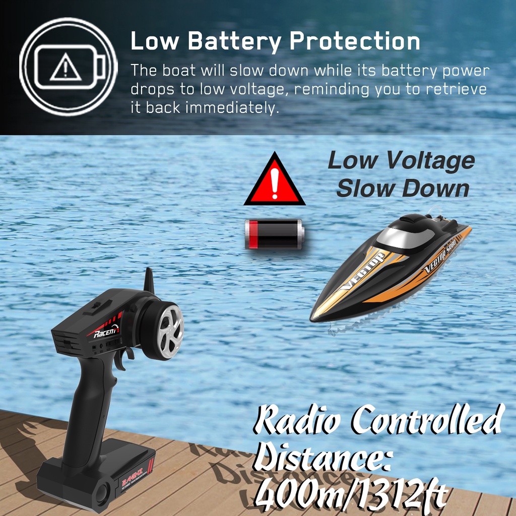Cano RC điều khiển từ xa tốc độ cao - VOLANTEXRC - Vector SR80