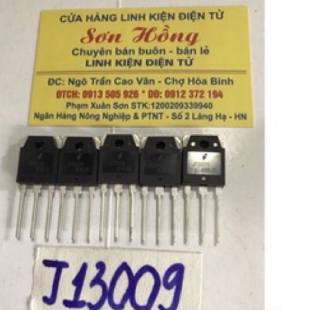 5 con Transistor J13009 xác to NPN