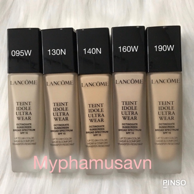 Kem Nền Lancome Teint Idole Ultra Wear Octinoxate Suncreen Broad Spectrum SPF15