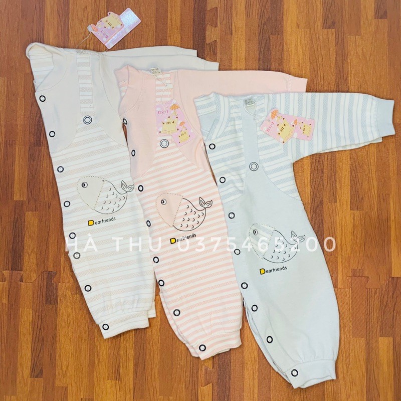 Body dài tay cho bé , Bodysuit bé gái bé trai Vải cotton nỉ mềm mại Bộ liền thân Quần áo trẻ em